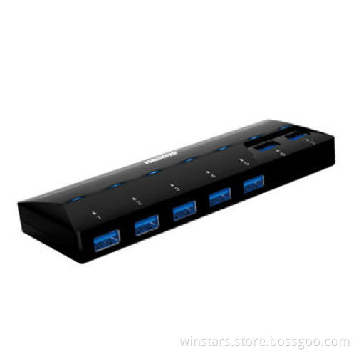 7 Port USB3.0 HUB Includes Power Adapter and USB3.0 Cable